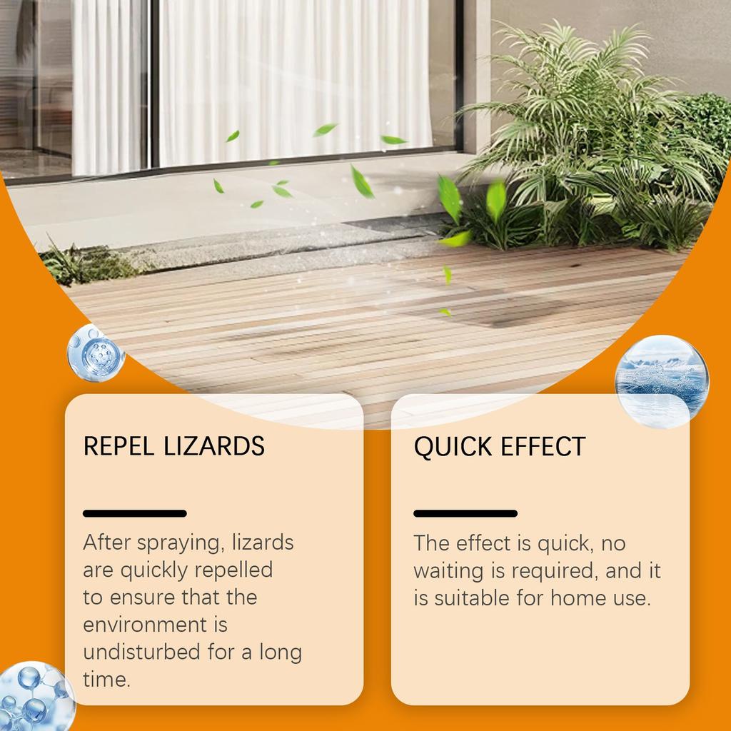 Echsenabwehrmittel Vertreibt Echsen einfach, sicher und effektiv, um eine geckofreie Umgebung zu erhalten, 100 ml