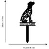 Custom Dog Memorial Garden Stake, Personalized Metal Grave Marker for Boxer, Pet Loss Sympathy Gift, Remembrance Yard Sign for Dog Lover