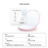 Portable LED Makeup Mirror with 5x Magnification - Compact, Handheld Beauty Light
