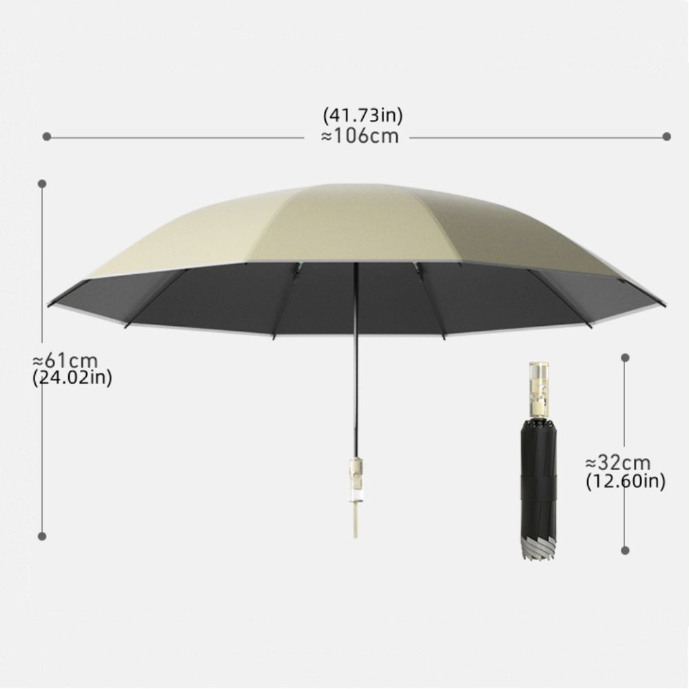 Reverse Folding UV Umbrellas Reflective Stripe Rain Umbrella Automatic Umbrella  Storm Resistant