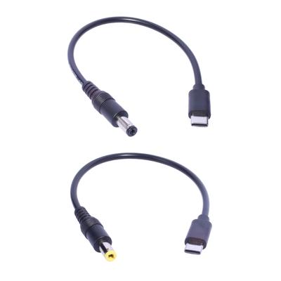 Wygodny przedłużacz USB C do DC5.5x2.5mm/DC5.5x2.1mm męski kabel ładujący do tabletów i telefonów komórkowych