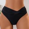 New Solid Color Sexy Kink Cross Swimsuit Swimsuit Briefs