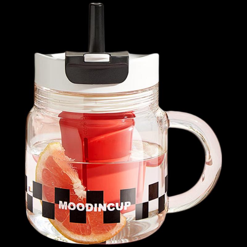 RELEA Portable High Borosilicate Glass Tea Cup