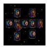 Quadratische Tischdecke Tarot-Altar-Tuch Brettspiel-Unterlage Astrologische Orakel-Unterlage Tischabdeckung Kartenmatte Divinations-Tischdecke