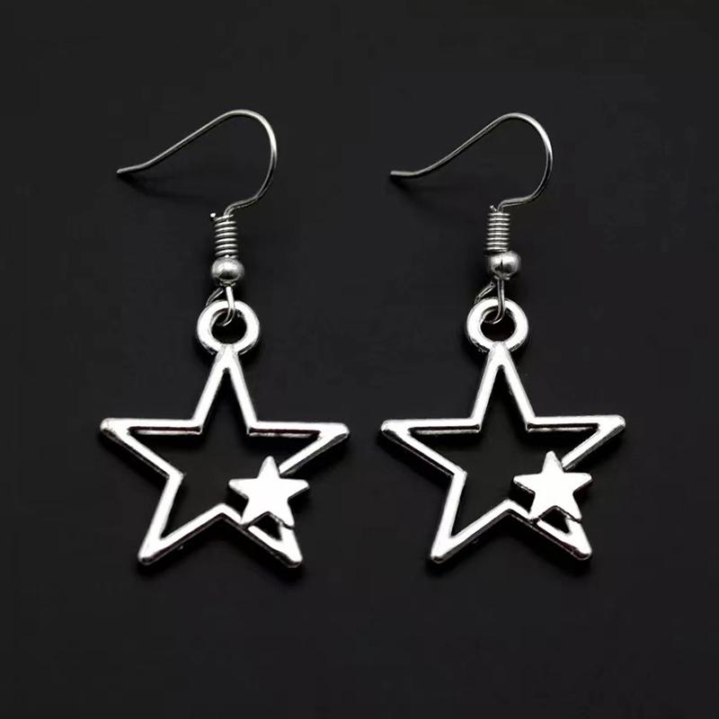 Y2K Star Earrings Star Goddess Necklace Stars Gifts Modern Stars Charm Earrings Drop Earrings