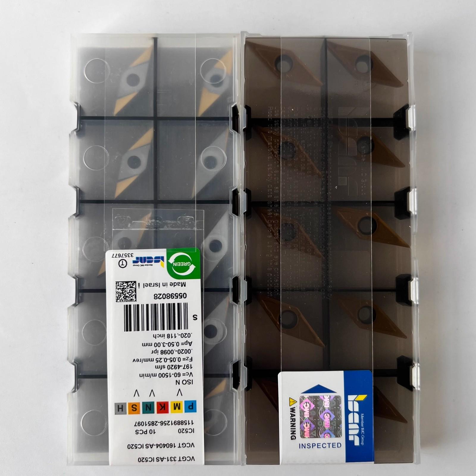 

ISCAR / VCGT160404-AS IC520 / Industrial indexable Carbide Inserts 10 Pcs