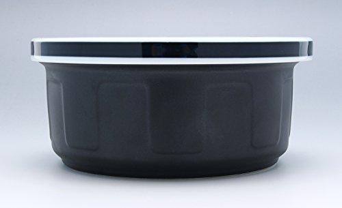 Toyo Ceramics Arita Ware Ceramic Rice Container, 1.5-cup Capacity, Microwave Safe, with Flat Lid, Kitten Design, Y050-5
