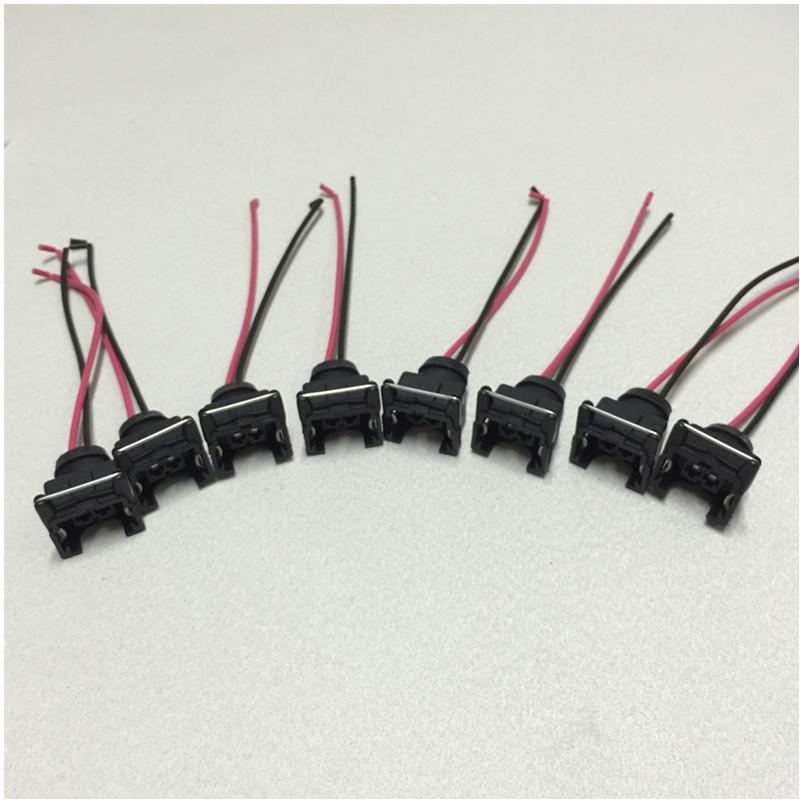 8pcs waterproof EV1 fuel injector plugs connector for 440cc 650cc 850cc 1000cc fuel injector with pin and wire