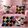 Abstract B-Bauhaus GeometryS Cushion Cover Comfortable Reversible Pillow Cover Ideal for Car Sofa Bedroom & Beyond