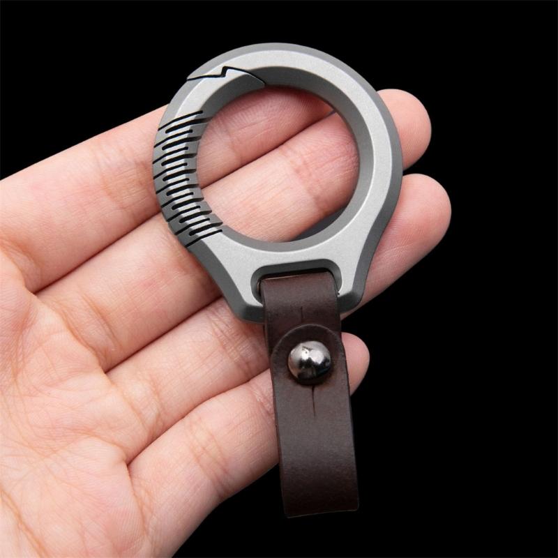 Titaniums Alloy Carabiner Keychains Clip Quick Releases Key Rings Small Carabiner Clip Waist Hanging Keychain Buckles