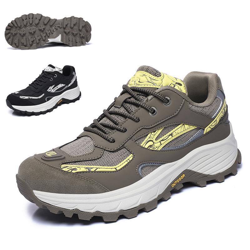 Factory new fashion new men's shoes breathable shock absorption non-slip chef shoes outdoor hiking shoes hiking camping