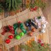 Pine Berries Metal Bowknot Bell Pleasant Sound Christmas Tree Ornament  Wedding Party Supplies