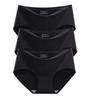 3Pcs Invisible Painties Women Seamless Briefs Ladies Solid Color Ultra-thin Underwear Girls Plus Size Panty M-XXL