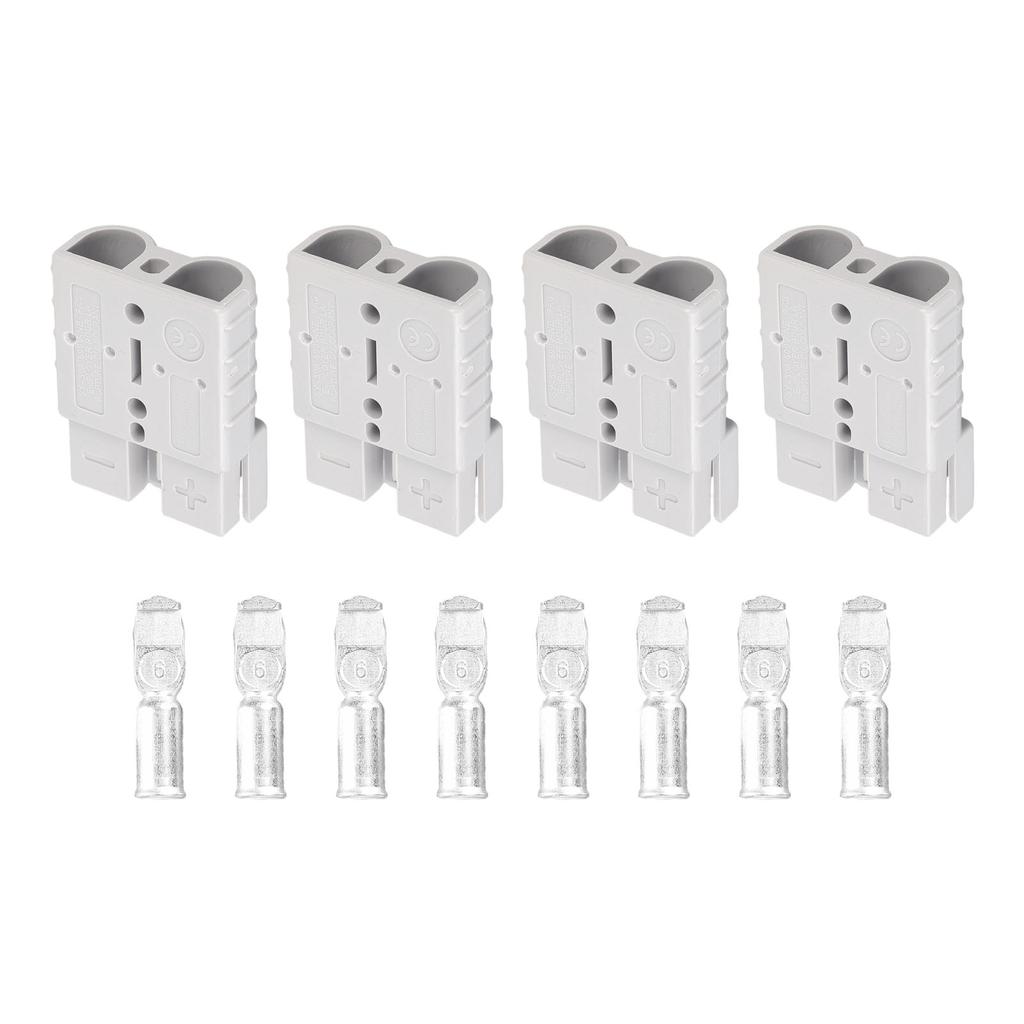 4/6 buc. Conectori pentru mufă în stil Anderson DC Power 50AMP Solar Caravan 6AWG Priză pentru motociclete Adaptor de încărcare a bateriei