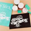 Self-Adhesive Silk Screen Stencil Reusable Mesh Transfer Printing Earring Clay