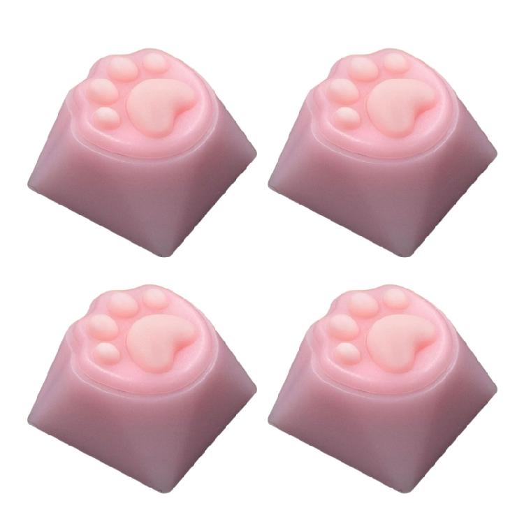 

Color Resin Kitten Keycap for Mechanical Keyboards Perfectly Gift for Gamers and Keyboards Customizers рожевий