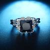 Punk Skull Retro Gothic Style For Wmen Men Halloween Black Zircon Jewellry Rings