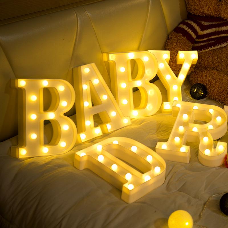 LED Marquee Letter Character Lights A - Z Alphabet Light Up Sign Decor