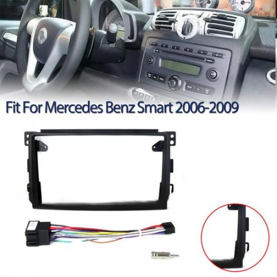 Auto Fascia Stereo Radio Bezel Panel Frame Trim For Mercedes Benz Smart 06-09
