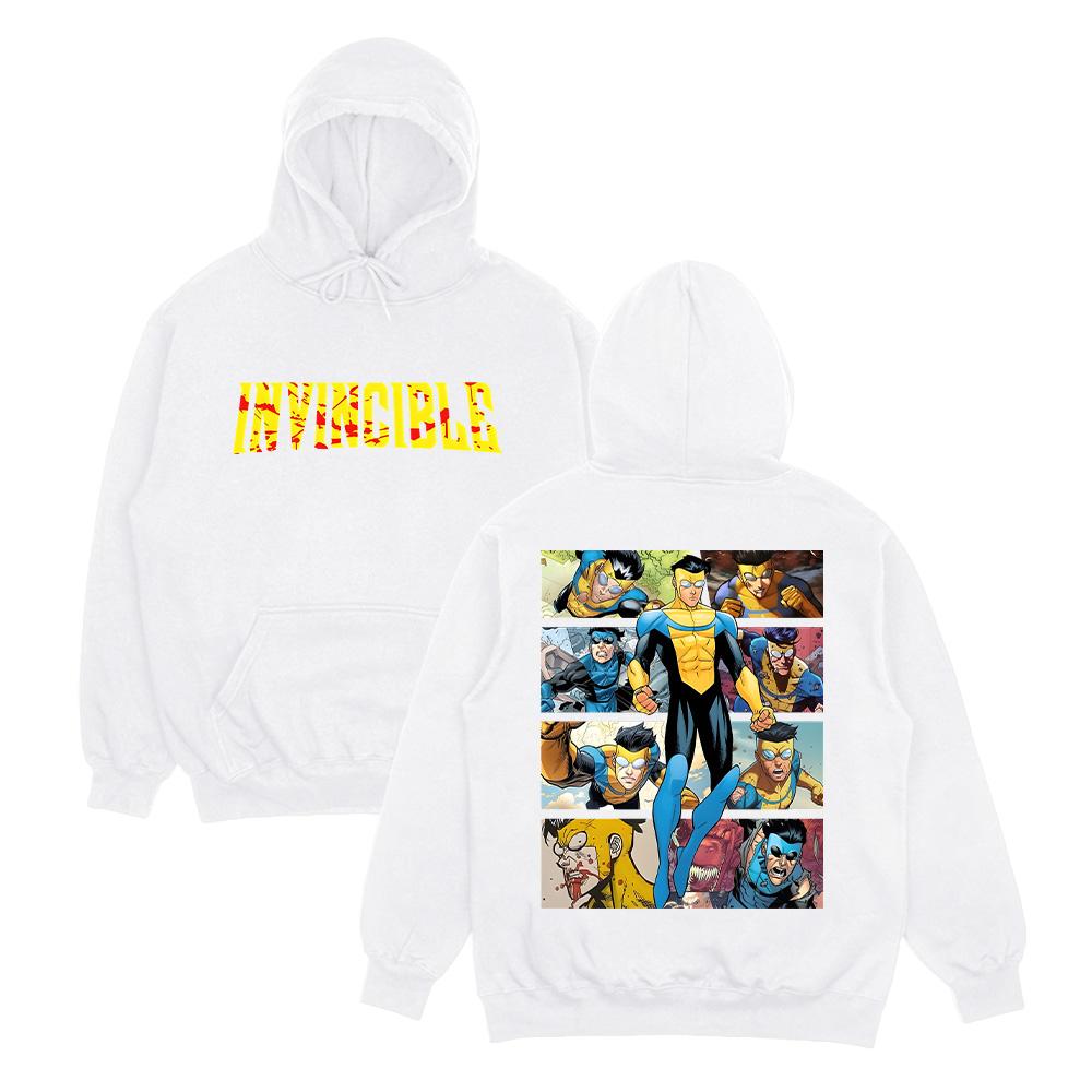 Invincible Hoodies Invincible Mark Superhero Unisex Sweatshirt Omni-Man Invincible Clothes Perfect Gift for Comic Lover Pullover Mens womens clothes