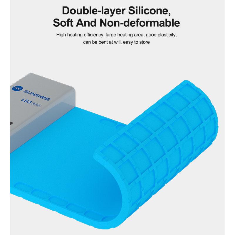 SUNSHINE LS3 Mini LCD Screen Remover Heating Stage Separator Pad For Phone IPad Repair Separation Pad LCD Dismantling Treasu