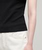 MUSINSA STANDARD WOMAN Women'S Square Neck Knit Sleeveless Top [Black]