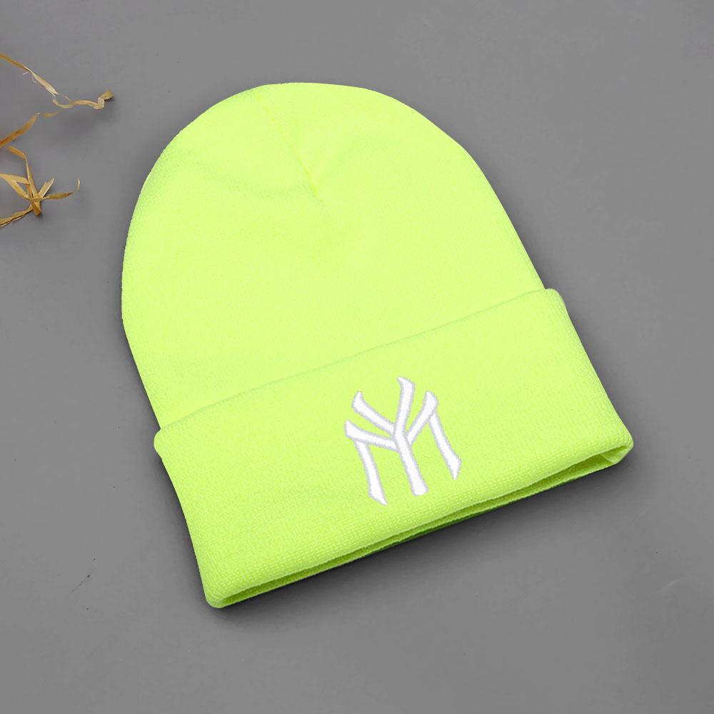 Winter Warm Beanie Hats For Women Men Letter MY Embroidery Knit Hat Unisex Cold Ski Hat Dropshipping Wholesale