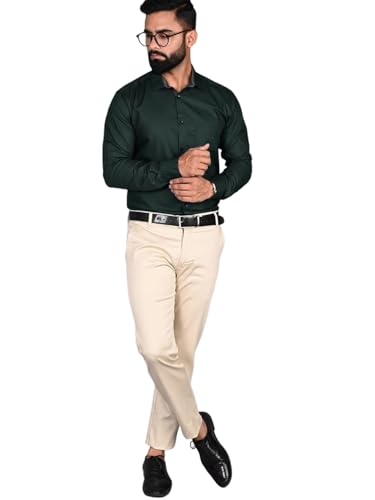 Tee Projekt Premium Plain Cotton Shirt For Men | Cotton Shirt | Casual Shirt | Solid Shirt | Full Sleeves | Formal Shirt