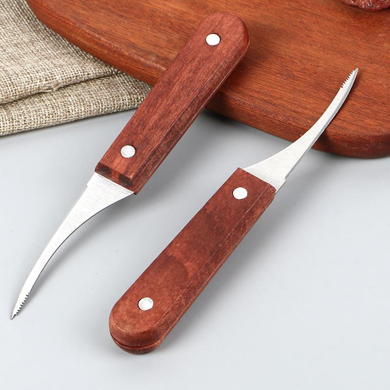 Stainless Steel Shrimp Peeler & Deveiner Knife: Portable Tool for Removing Shells, Opening Backs, Deveining.