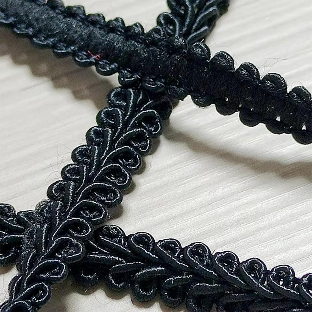 Gold Silver Tone Flat Weave Ribbon Centipede Design Garment Accessory Lace  Stage Outfit Make