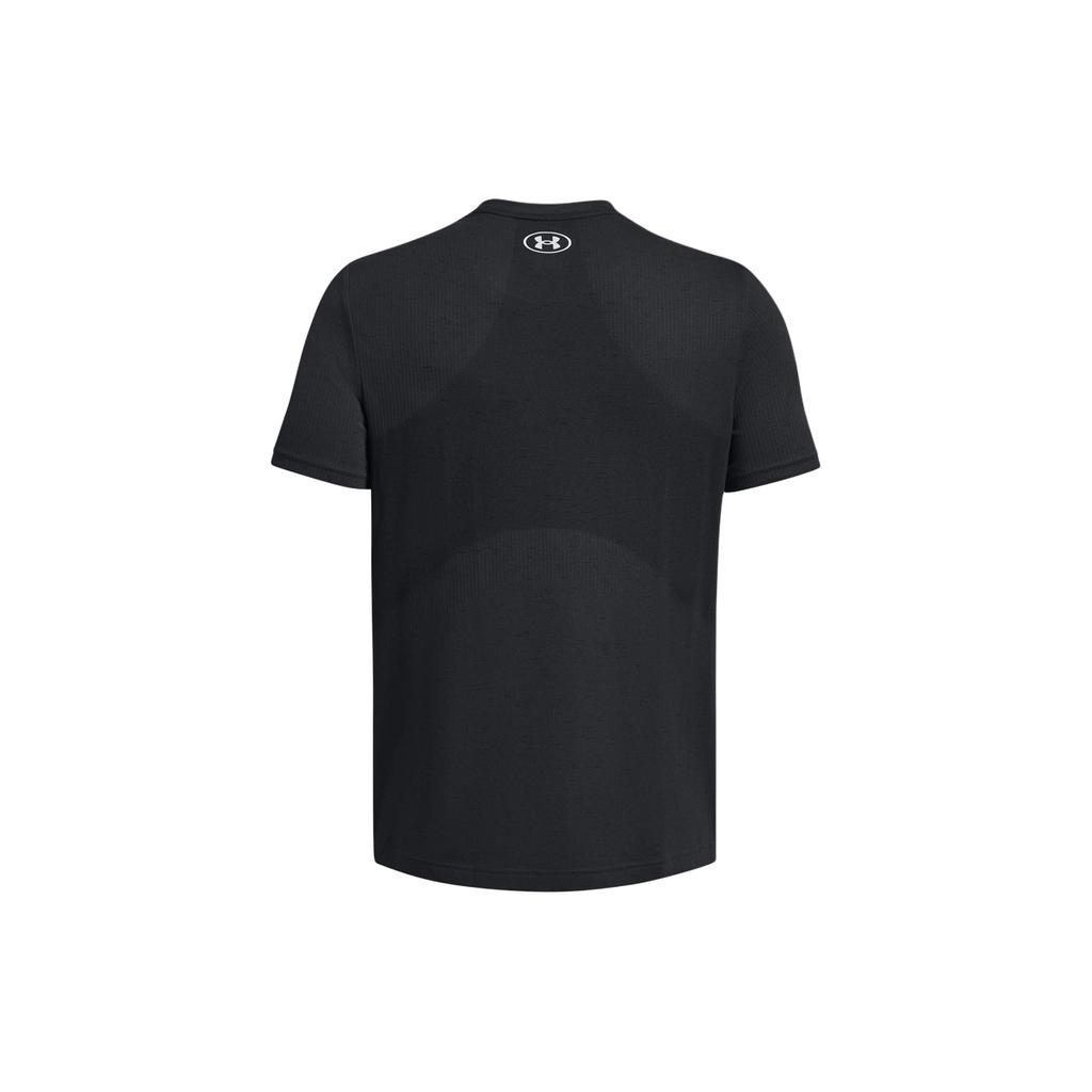 Under Armour UA Vanish Logo Print Crew Neck Short Sleeve T-Shirt Men Tops Black 1382801-001