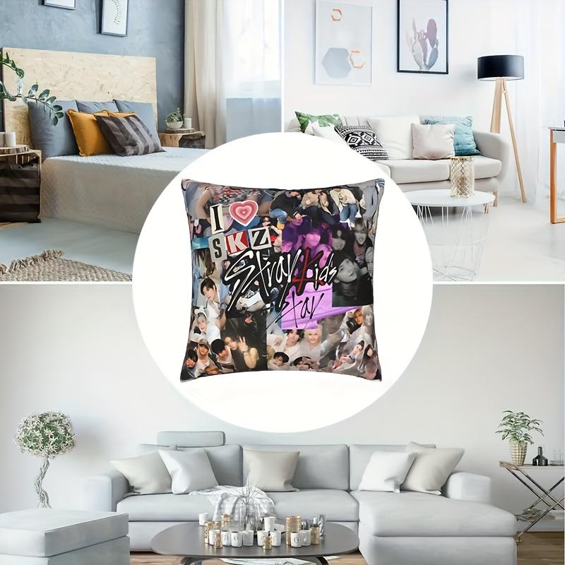 1Pc Trendy Meme Face Pillow Cover, 2D Double-Sided Print Polyester Throw Pillow Case, Viral Funny Gift, Living Room Couch Decor