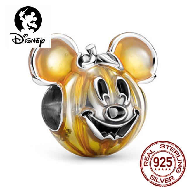 copper Do It Yourself Bead Charms Jewellery Charm Bead Charms Bracelets Mickey Minnie Princess Pumpkin Stitch Spiderman Marvel Twinkle Pandora Cute Di