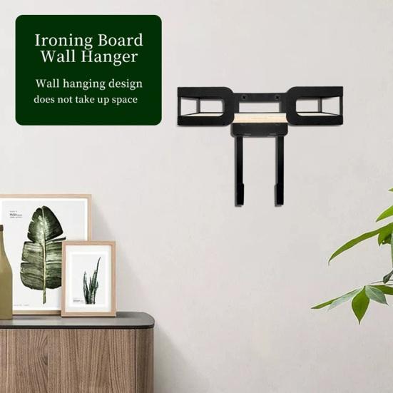 Yousheng Wall Mount Ironing Stand Easy to Install Ironing Board Holder Space-saving Ironing Stand Rack Laundry Room Accessories