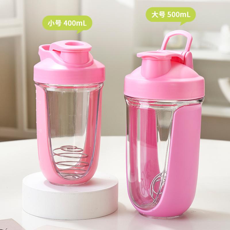 Water bottle100ML Double Sealed Plastic Cup Fitness Sports Water Cup with Handle Protein Powder Shaking Cup Milkshake Mixing Cup