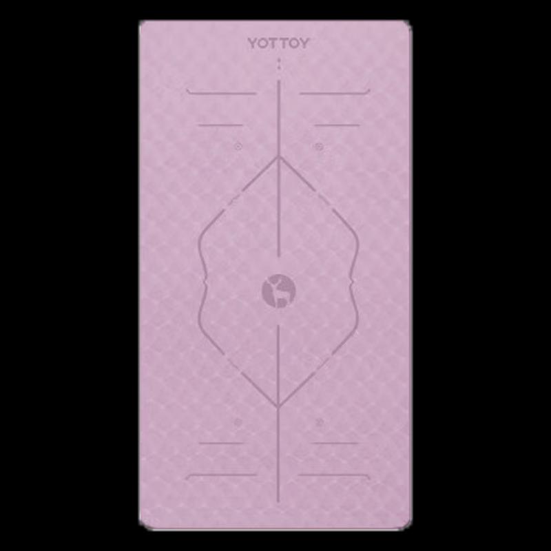 

yottoy TPE Anti-Slip Yoga & Fitness Mat with Alignment Lines 185x90cm