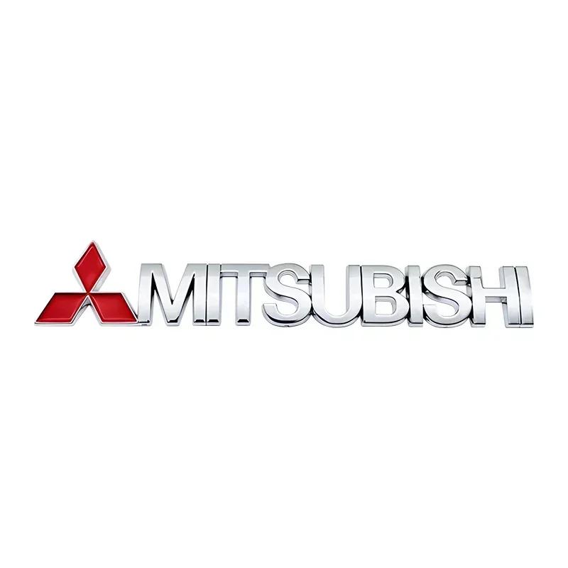 Car Letter Sticker Tail Bumper Badge Rear Trunk Emblem For Mitsubishi Evolution Lancer Grandis Outlander Triton Pajero ASX