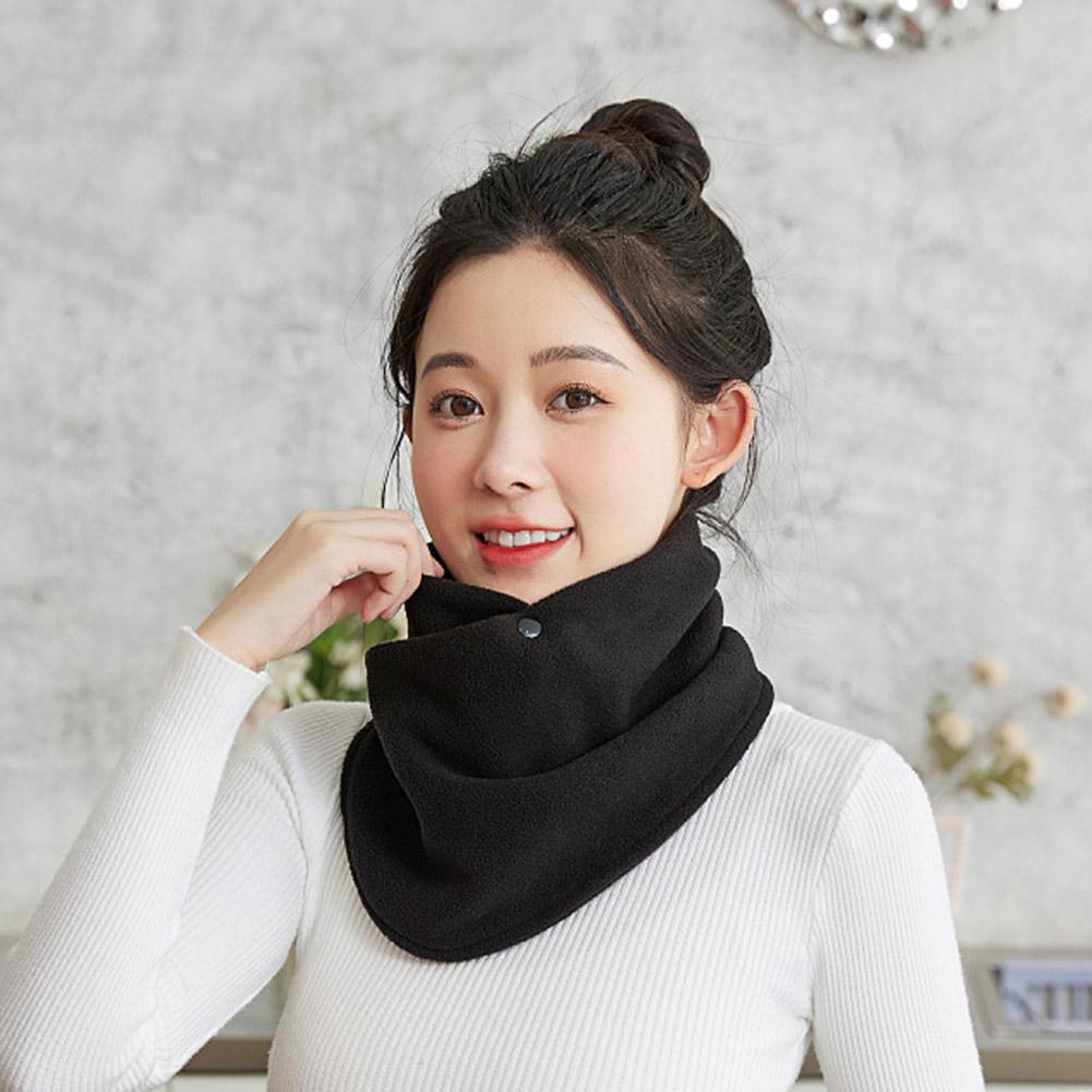 New Winter Plush Scarf Soft Warm Neck Cover Plush Double Warmer Windproof Neckerchief Layer Pro A1L3