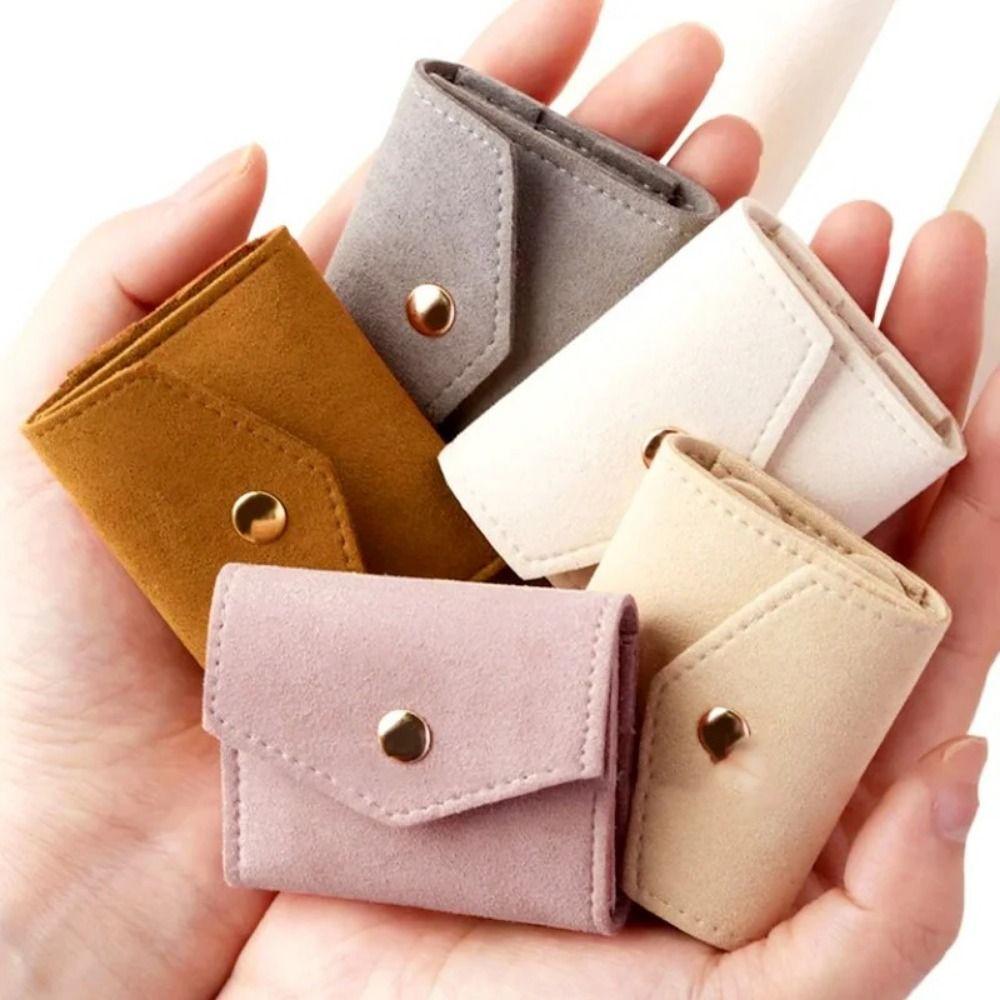 Mini Jewelry Bag Fashion Small Packing Pocket Earring Ring Storage Pouch Jewelry Snap Bag  Travel