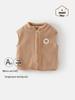 Warme Baumwollweste für Babys/Kleinkinder, mit Samtfutter, ärmelloses Oberteil für Jungen/Mädchen, Herbst/Winter.