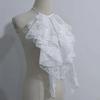 Detachable Layered Lace False Collar Adjustable Elegant Ruffled Design Collar Classic French Style Decorative Lace Neckline Gift