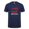 Fashion Sports Summer Outdoor New Hero Ayrton Senna T Shirt Men Short Sleeve Cotton T-shirts Funny Cool Man Tshirt  Clothes Tops