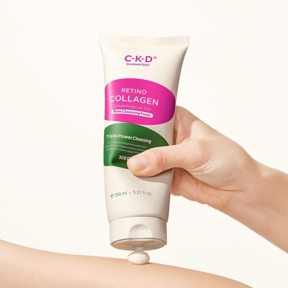 CKD Retino Collagen Low Molecule 3000 Cleansing Foam 150ml X 3