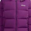 Adidas Originals Embroidered Logo Hooded Down Jacket With Zip Men Outerwear Purple H13575