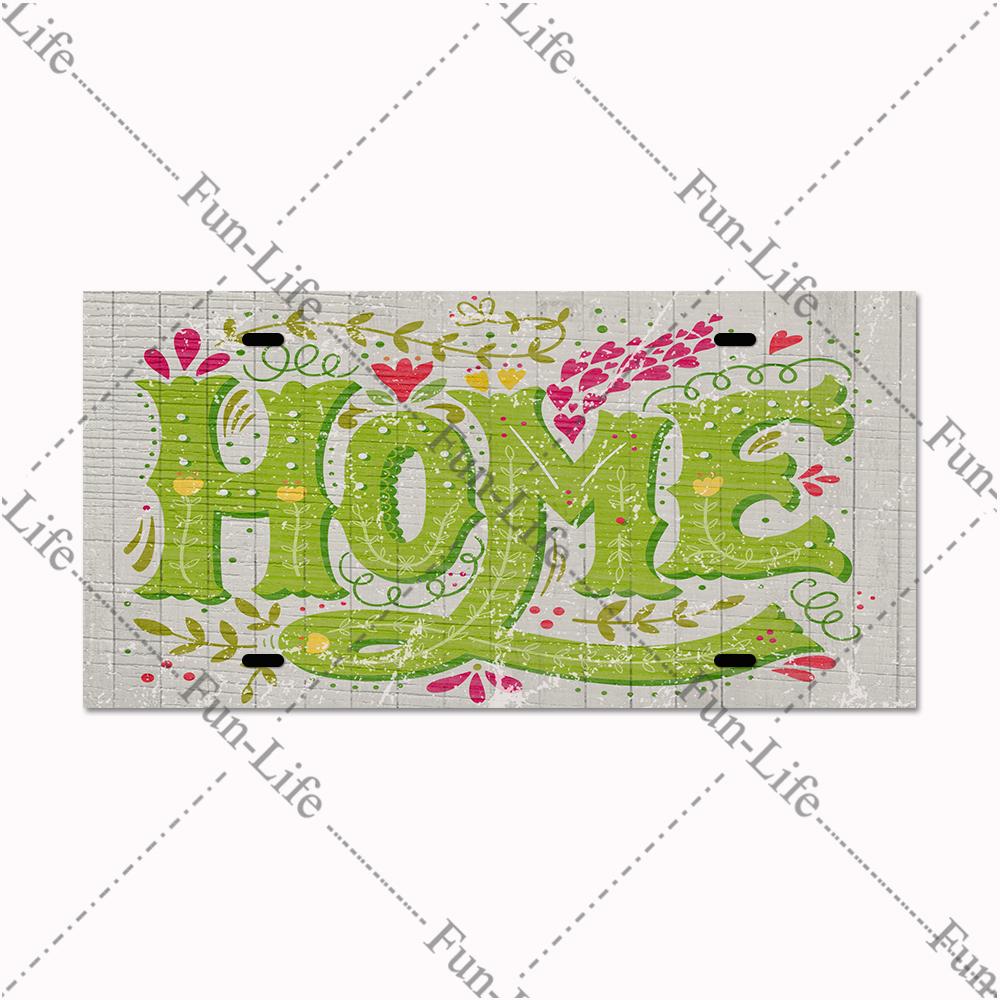 Welcome Home Metal Poster, Tin Signs, Vintage Pet, Family Hanging Plates, Plaque, Bar, Pub, Garden, Farm, Home Wall Decor