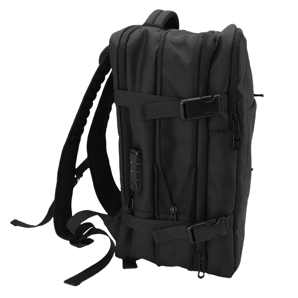 Vacuum Backpack Expandable USB Charging Port Rain Proof Lock Design Compression Travel Backpack for