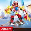 Fireline Commando Building Blocks Toys Plastic Small Particles Diy Fire-fighting Assembled Building