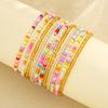 11Pcs Bohemian Colorful Elastic Rice Beaded Bracelets For Women Simple Stackable Crystal Bracelets Sets Female Handmade Jewelry