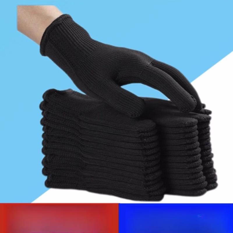 Thickened Black Nylon Work Gloves
