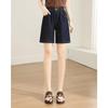 TERRE BLEUE Women's A-Line Denim Shorts